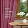 Frelement Pinch Pleat Faux Linen Curtains Drapery 108 Inches Extra Long Curtains for Loft High Ceiling Bedroom Light Filtering Window Treatments, 50" W x 108" L, 2 Panels, Rose view 4