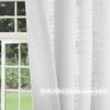 Frelement Pinch Pleat Faux Linen Curtains Drapery 108 Inches Extra Long Curtains for Loft High Ceiling Bedroom Light Filtering Window Treatments, 50" W x 108" L, 2 Panels, White view 3