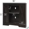 4ever2buy Farmhouse Coffee Bar Cabinet with Storage, 59'' Kitchen Buffet Cabinet with Sliding Barn Door, Coffee Bar Table with for Living Dining Room, Espresso view 2