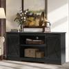 4ever2buy Farmhouse Coffee Bar Cabinet with Storage, 59'' Kitchen Buffet Cabinet with Sliding Barn Door, Coffee Bar Table with for Living Dining Room, Espresso view 4