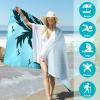 2 Pack Microfiber Beach Towel, Oversized Microfiber Pool Towel 75x 35, Sand-Free Beach Towel, Quick Drying Camping Towel, Super Absorbent Bath Blanket, Soft Breathable and Lightweight view 3