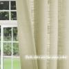 Frelement Pinch Pleat Faux Linen Curtains Drapery 108 Inches Extra Long Curtains for Loft High Ceiling Bedroom Light Filtering Window Treatments, 50" W x 108" L, 2 Panels, Beige view 3