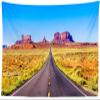 BELECO 92x70 Inch Arizona Road to Monument Valley Tapestry Route 163 Landscape Country Highway Arizona Desert Road Tapestry Utah Western Tapestry Wall Hanging for Bedroom Living Room Dorm Decor view 1
