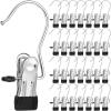 150 Pcs Boot Hangers Clips Laundry Hooks Hanging Stainless Steel Clothes Pins Portable Clip Hangers for Closet Travel Socks Pants Handbags Hats Towels (Black) view 1