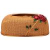 LIFKOME Rose Pattern Tissue Storage Box Elegant Napkin Holder for Home Office and Retro Design Large Capacity Easy to Clean Tissue Container view 1