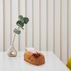 LIFKOME Rose Pattern Tissue Storage Box Elegant Napkin Holder for Home Office and Retro Design Large Capacity Easy to Clean Tissue Container view 2