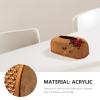 LIFKOME Rose Pattern Tissue Storage Box Elegant Napkin Holder for Home Office and Retro Design Large Capacity Easy to Clean Tissue Container view 4