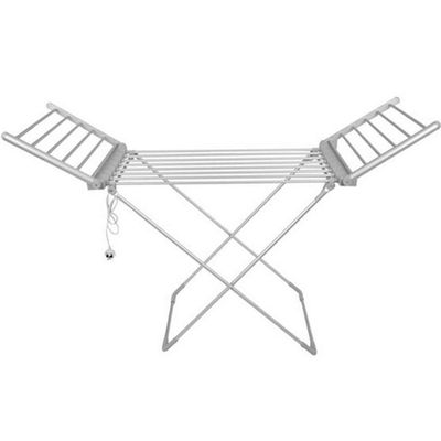 Electric Heated Clothes Dryer Airer,Portable Folding Towel Warmer Drying Rack,with 20 Heated Tubes, X-Type Laundry Rack Stand,for Easy Storage Dry Saves Energy,for Clothes, Sheets