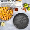 3-Piece DIY Cake Baking Set, Carbon Steel Springform Pans with Non-Stick Coating, Easy-Release Adjustable Heart, Round & Long for Home Baking (8-inch) view 2