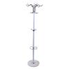 Metal Coat Rack Floor Standing Coat Tree with 16 Hooks Hat Bag Organizer Stand with Marble Base for Entryway Hallway Bedroom Hall Office 15x 67in, 44 lbs Load (White) view 1