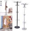 Metal Coat Rack Floor Standing Coat Tree with 16 Hooks Hat Bag Organizer Stand with Marble Base for Entryway Hallway Bedroom Hall Office 15x 67in, 44 lbs Load (White) view 4