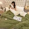 ZTGL 3-Layer Fluffy Plush Blanket - Twin Full Queen Size Bed Blanket/Quilt, Fall Winter Thick Warm Jacquard Coral Fleece Blanket Quilt Core Throw Blankets for Bed Sofa Couch,B,220x240cm/5kg view 2