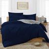British Linen's - 100% Egyptian Cotton Duvet Cover Set, 3 Piece Luxury Soft Comforter Bedding Set with Zipper Closure & 400 Thread Count Quilt Cover Sets - Black Solid, Queen. view 1