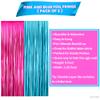 KatchOn Pink and Blue Streamers 8 Ft, Pack of 2, Pink and Blue Decorations view 3