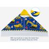 Kids Beach Towel With Hood - Excavators Vehicles Engineering Theme for Boys Girls, Microfiber Soft Bath Poncho Bathrobe Wrap Robe for Swim Pool - Cool Children's Gift view 3