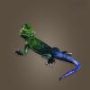 Brass Simulation Lizard Sculpture,Metal Copper Reptile Animal Statue Model Crafts Desktop Ornament Bar Home Living Room Bookshelf Wine Cabinet Car Decor Accessories view 3