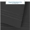 Clara Clark 1800 Series Bed Sheet Sets - Stay fit on Mattress with Elastic Straps at Corners - California King, Black view 2
