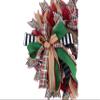 Gingerbread Merry Christmas Wreath | Buffalo Check Christmas Wreath | Candy Christmas Wreath view 3