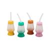 Fun Express 6 Pieces Groovy Lava Lamp Cups with Straws, Holds 14 oz, BPA Free Plastic, Birthday Party Supplies, Multi-Color view 1