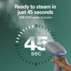 Hamilton Beach Handheld Garment Steamer for Clothes, Fabric and Drapes,1200 Watts, 400ml Water Tank, 20 Minutes of Continuous Steam, Vacation Essentials, Gray & Blue (11557) view 2