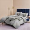 4 Piece Full Thinking Animals Horse Sitting on Toilet Breathable Comforter Covers Ultra Soft Bed Sheet with Decoretive 2 Pillow Shams Bedding Collection Sets Bath Theme Grey Art view 4