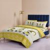 4 Piece Full Spring Cute Gnome Farm Yellow Bee Breathable Comforter Covers Ultra Soft Bed Sheet with Decoretive 2 Pillow Shams Bedding Collection Sets Flowers Animals Plaid view 4