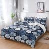 4 Piece California King Abstract Blossom Flower Breathable Comforter Covers Ultra Soft Bed Sheet with Decoretive 2 Pillow Shams Bedding Collection Sets Aesthetic Chic Blooming Floral view 3