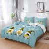 4 Piece California King Farmhouse Gnomes Bee with Spring Sunflowers Breathable Comforter Covers Ultra Soft Bed Sheet with Decoretive 2 Pillow Shams Bedding Collection Sets White Daisy on Teal view 3