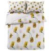 4 Piece California King Abstract Poppy Flower Blossom Breathable Comforter Covers Ultra Soft Bed Sheet with Decoretive 2 Pillow Shams Bedding Collection Sets Yellow Wild Floral view 2