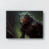 Sense Canvas Werewolf 11 Canvas Art - Home Decor Wall Art Print Poster Painting Large 40x30 / 1.5" view 4