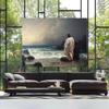 Sense Canvas Jesus 25 Canvas Art - Home Decor Wall Art Print Poster Painting Small 16x12 / 0.75" view 3
