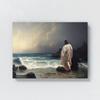 Sense Canvas Jesus 25 Canvas Art - Home Decor Wall Art Print Poster Painting Small 16x12 / 0.75" view 4