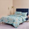 4 Piece California King Spring Farm Daisy Flower on Blue Breathable Comforter Covers Ultra Soft Bed Sheet with Decoretive 2 Pillow Shams Bedding Collection Sets Pastoral Blossom Floral view 4