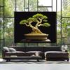 Sense Canvas Bonsai Tree 34 Canvas Art - Home Decor Wall Art Print Poster Painting Small 16x12 / 0.75" view 3