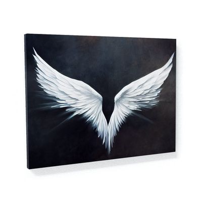 Sense Canvas Angel Wings Heaven 5 Canvas Art - Home Decor Wall Art Print Poster Painting Large 40x30 / 1.5"