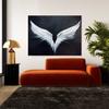Sense Canvas Angel Wings Heaven 5 Canvas Art - Home Decor Wall Art Print Poster Painting Large 40x30 / 1.5" view 3