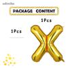 40 Inch Large Gold Letter X Foil Balloons Hellium Golden Big Mylar Balloon for Birthday Party Decoration Custom Word view 3