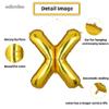40 Inch Large Gold Letter X Foil Balloons Hellium Golden Big Mylar Balloon for Birthday Party Decoration Custom Word view 4