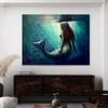 Sense Canvas Mermaid Fantasy 18 Canvas Art - Home Decor Wall Art Print Poster Painting Small 16x12 / 0.75" view 3