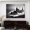 Sense Canvas Submarine 5 Canvas Art - Home Decor Wall Art Print Poster Painting Large 40x30 / 1.5" view 2