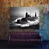 Sense Canvas Submarine 5 Canvas Art - Home Decor Wall Art Print Poster Painting Large 40x30 / 1.5" view 3