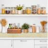 12" W x 120" L*2 Rolls Shelf Kitchen Liner Non Adhesive Kitchen Drawer Liner, Waterproof Shelf Liner Durable Anti-Slip for Cabinets Shelf Liner view 2