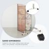 LIFKOME Zinc Alloy Mobile Divider Base Wheels for Office Home Screen Support Feet for Space Partitioning Easy Installation White for Libraries Computer Rooms view 2