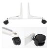 LIFKOME Zinc Alloy Mobile Divider Base Wheels for Office Home Screen Support Feet for Space Partitioning Easy Installation White for Libraries Computer Rooms view 3