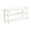 Convenience Concepts Oxford Utility Mudroom Bench with Shelves, Ivory view 1