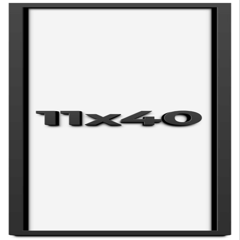 11x40 Shadow Box Frame Black | 1 Inch Deep Solid Wood Shadowbox Display Frame | UV Resistant Acrylic Plexiglass, Acid Free Backing, and Hanging Hardware | Dugan Picture Frame Style