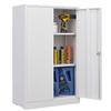 CNANXU Metal Garage Storage Cabinet - 42" Locking Metal Storage Cabinet with 2 Doors and Adjustable Shelves & Locking Doors - Garage Cabinets for Tool Storage (White) view 1