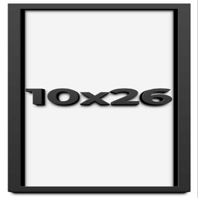 10x26 Shadow Box Frame Black | 1 Inch Deep Solid Wood Shadowbox Display Frame | UV Resistant Acrylic Plexiglass, Acid Free Backing, and Hanging Hardware | Dugan Picture Frame Style