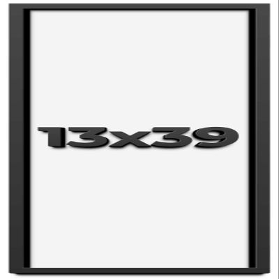 13x39 Shadow Box Frame Black | 1 Inch Deep Solid Wood Shadowbox Display Frame | UV Resistant Acrylic Plexiglass, Acid Free Backing, and Hanging Hardware | Dugan Picture Frame Style
