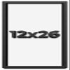12x26 Shadow Box Frame Black | 1 Inch Deep Solid Wood Shadowbox Display Frame | UV Resistant Acrylic Plexiglass, Acid Free Backing, and Hanging Hardware | Dugan Picture Frame Style view 1